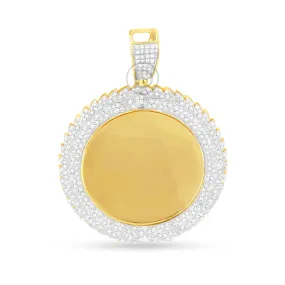 10K Yellow Gold Memory Pendant with 0.82CT Diamonds