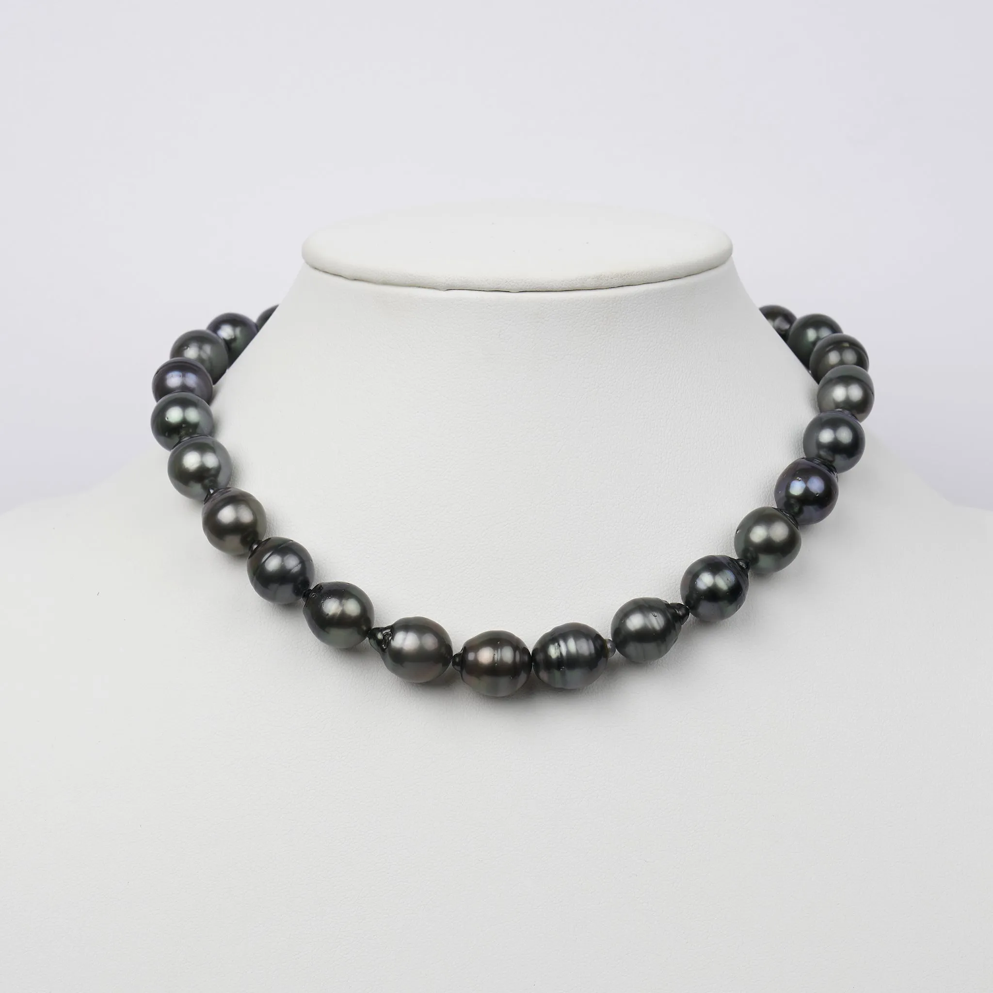 12.0-12.9 mm AA  Tahitian Drop Pearl Necklace