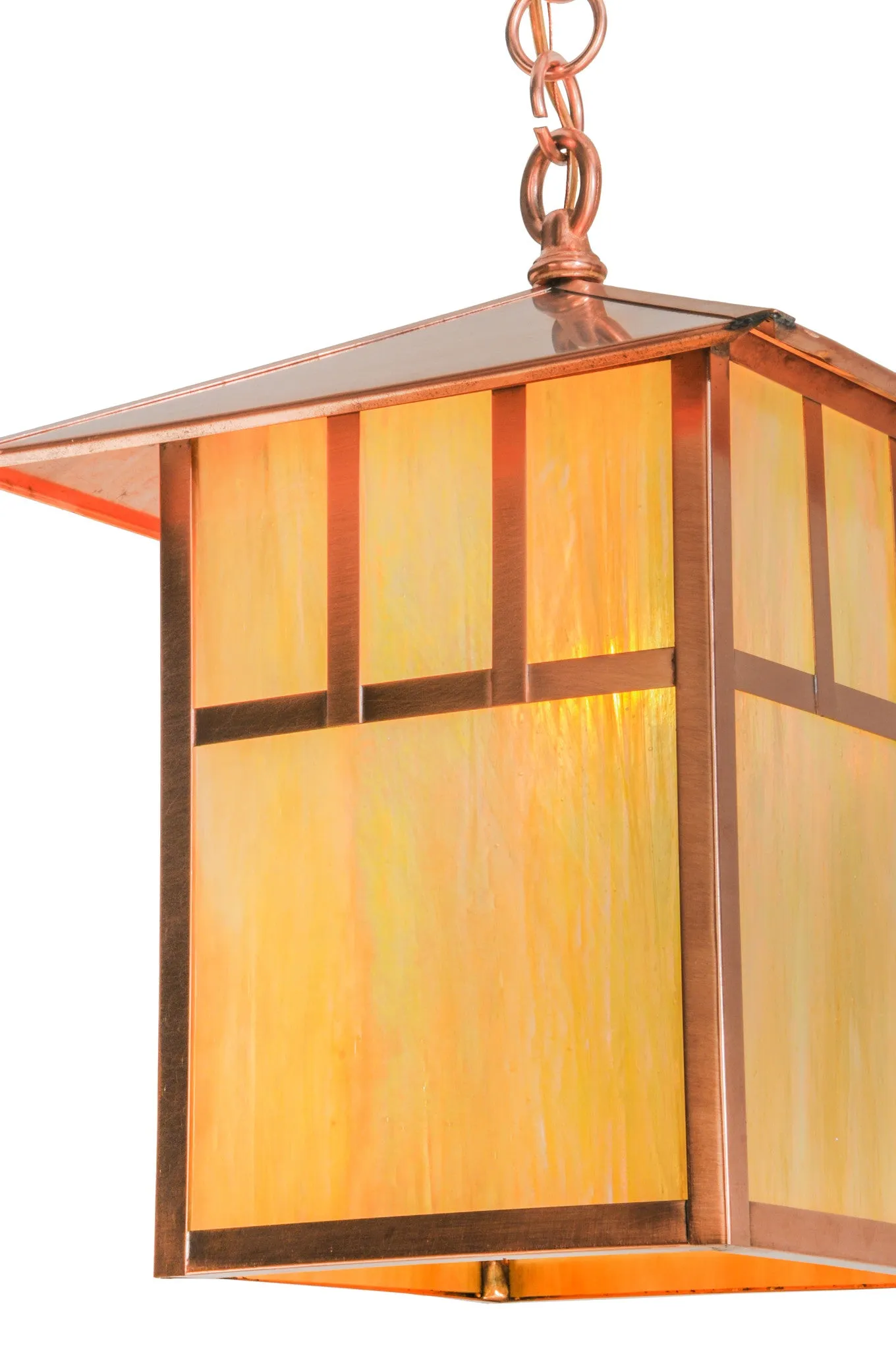 12"Sq Seneca Double Bar Mission Outdoor Pendant