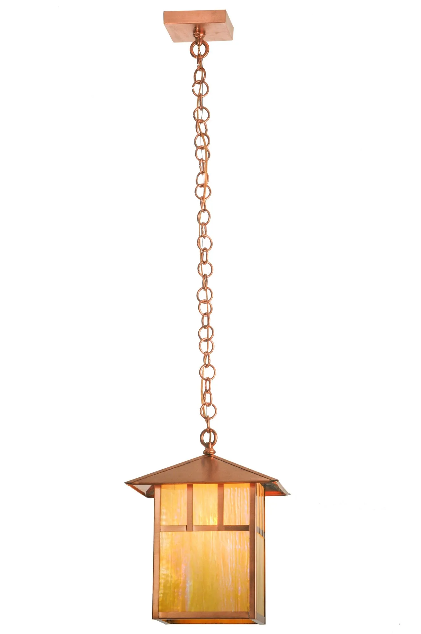 12"Sq Seneca Double Bar Mission Outdoor Pendant