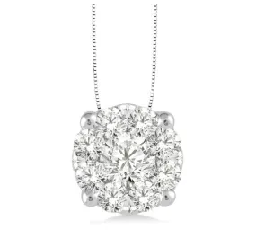 14KW "Lovbright" Diamond Pendant w/ 0.75 ctw & 18"