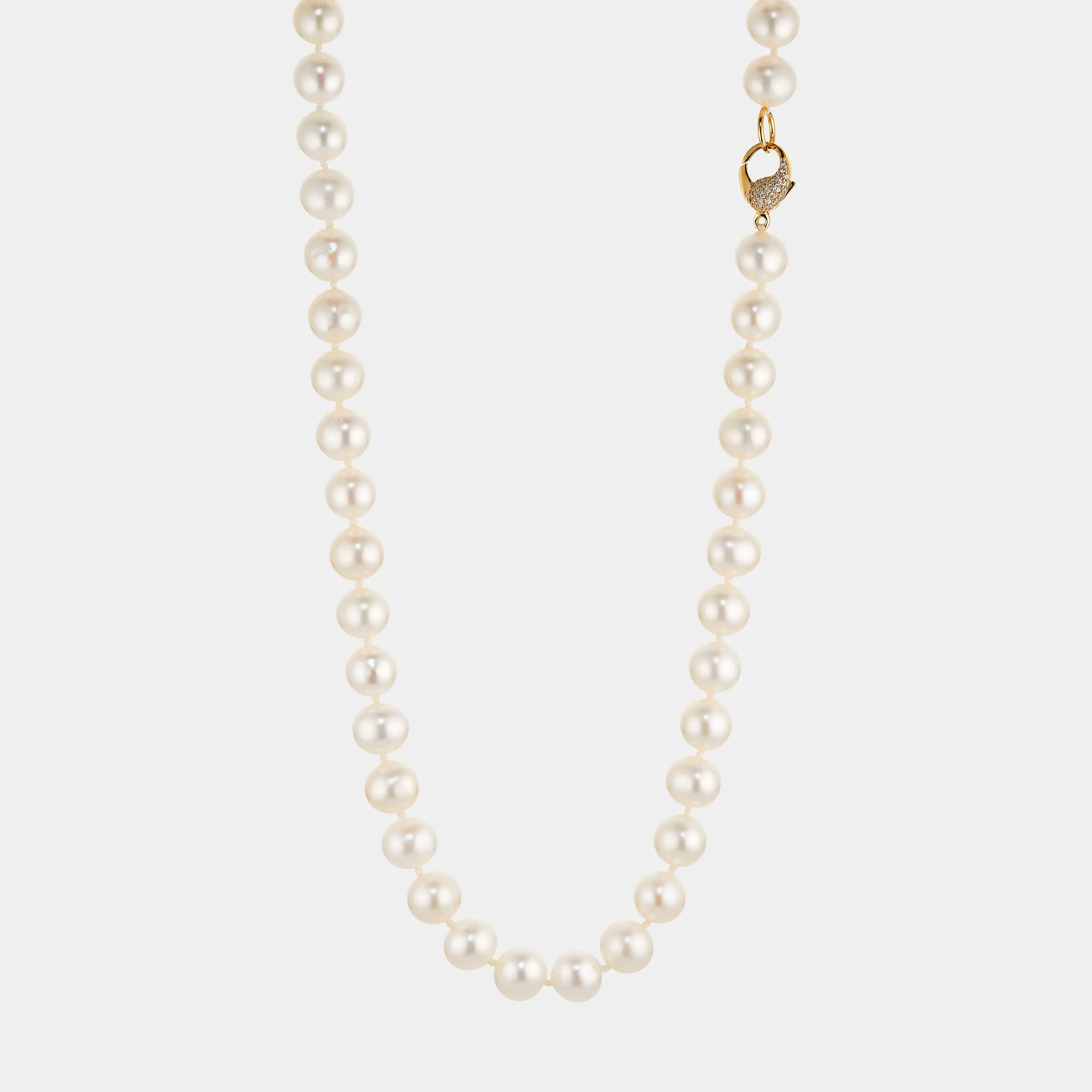 16" 8MM GENUINE FRESHWATER PEARL  NECKLACE