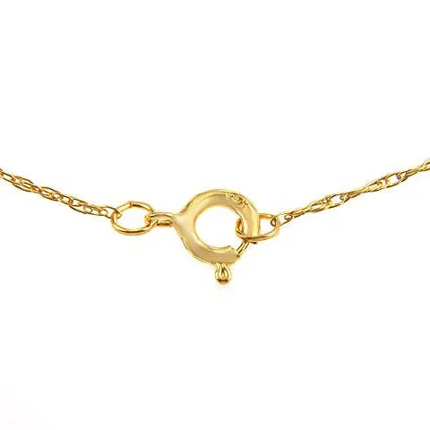 2.05 Carat 14K Solid Yellow Gold Nourish Pearl Diamond Necklace