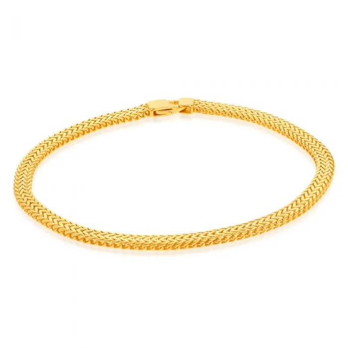 9ct Yellow Gold Fancy 19.10cm Bracelet