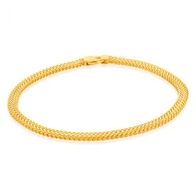 9ct Yellow Gold Fancy 19.10cm Bracelet