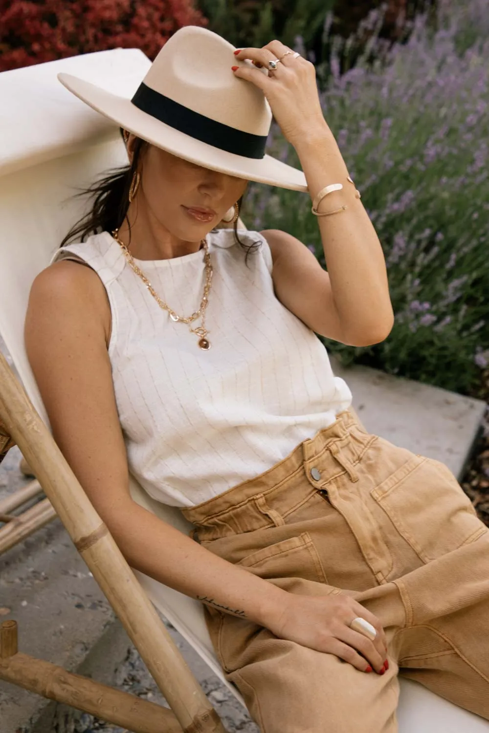 Ada Panama Hat in Beige