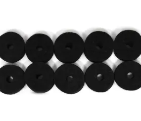 Ahead JET BLACK WOOL CYMBAL FELTS HI-HAT PACK (1X SEAT, 2X CLUTCH FELTS)