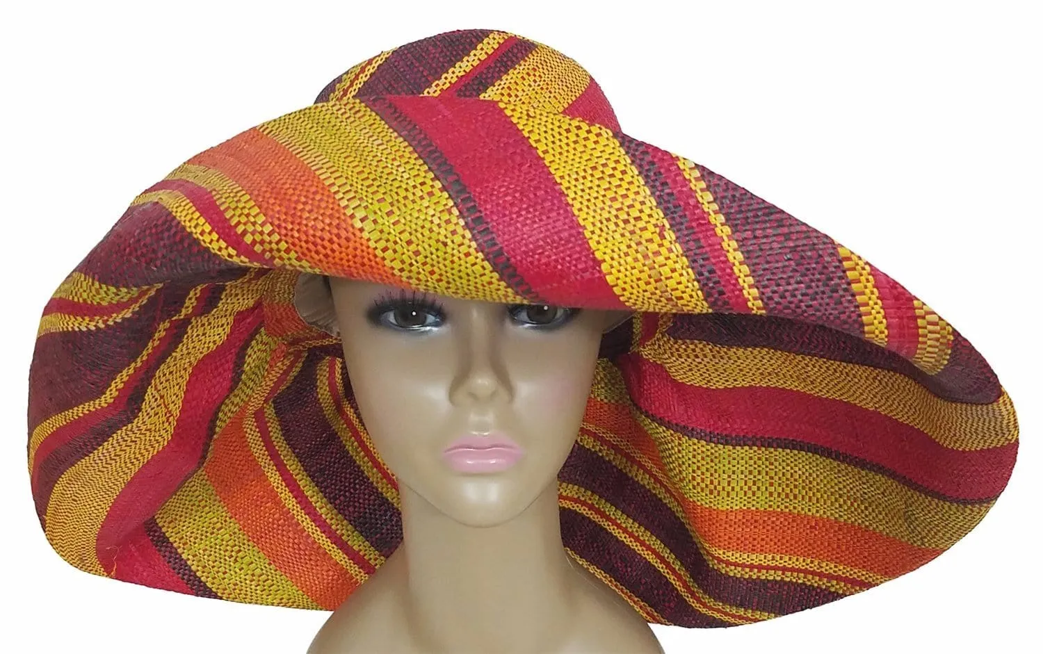 Aisha: Madagascar Big Brim Raffia Sun Hat