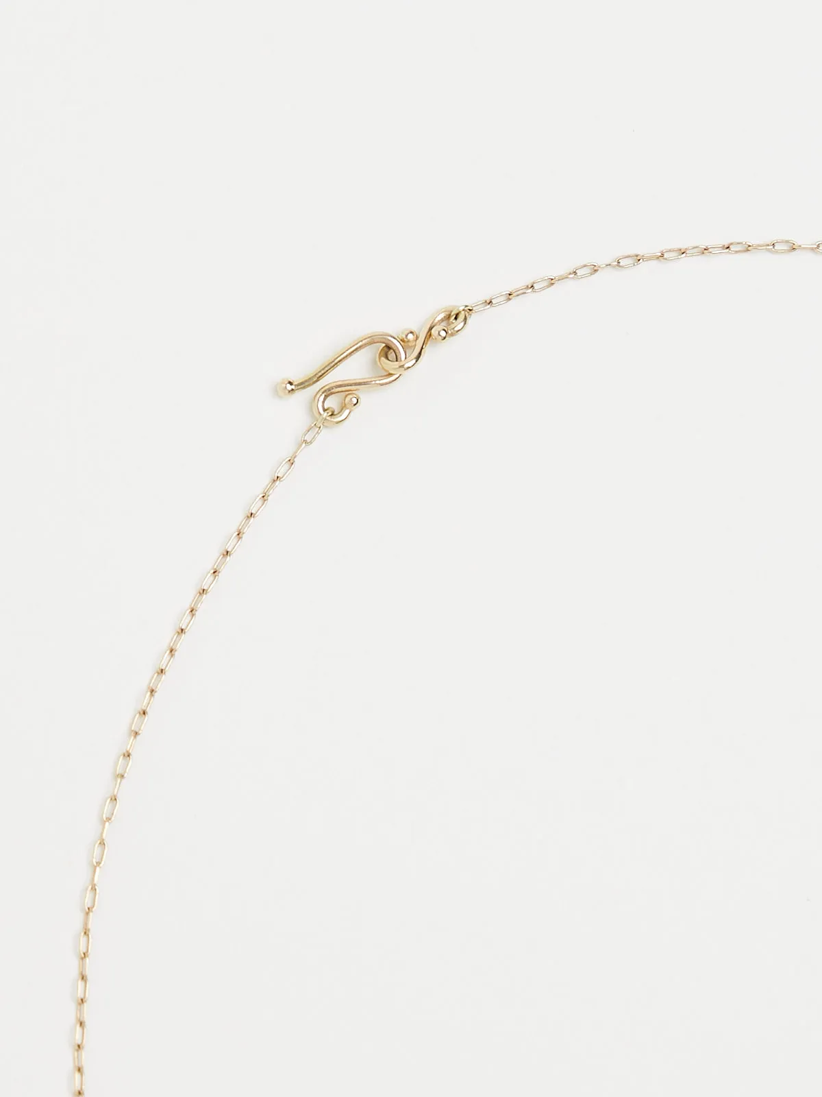 Aquamarine Bean and Tahitian Tulip Necklace on 18k Yellow Gold