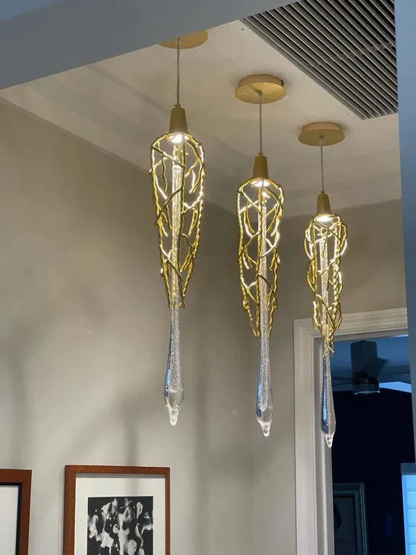 Aurum Cristallum Pendant Light by Gloss (SR6002/1P)