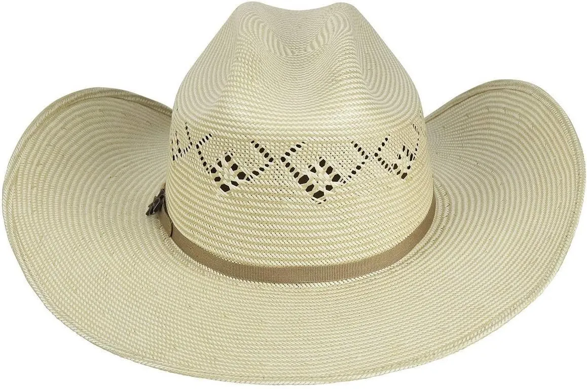 Bailey Western Koslo II 15X Western Straw Hat, Natural/Silverbelly