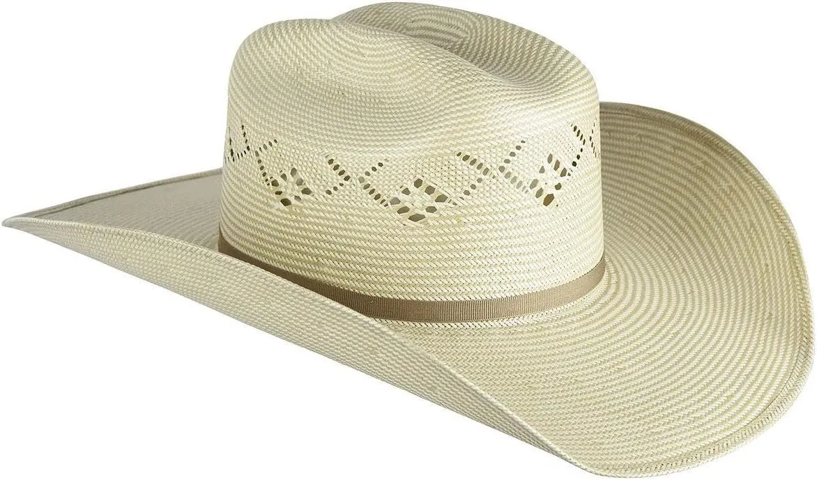 Bailey Western Koslo II 15X Western Straw Hat, Natural/Silverbelly