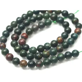 Bloodstone Smooth Rounds 6mm Strand
