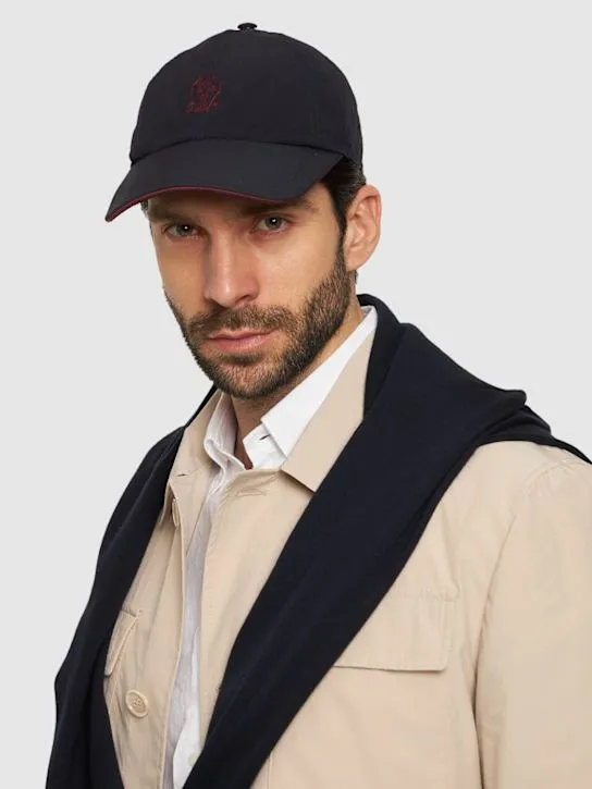 Brunello Cucinelli   Embroidered logo baseball hat 