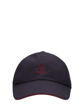 Brunello Cucinelli   Embroidered logo baseball hat 