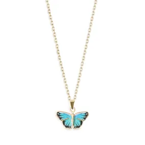 Butterfly Pendant- Blue