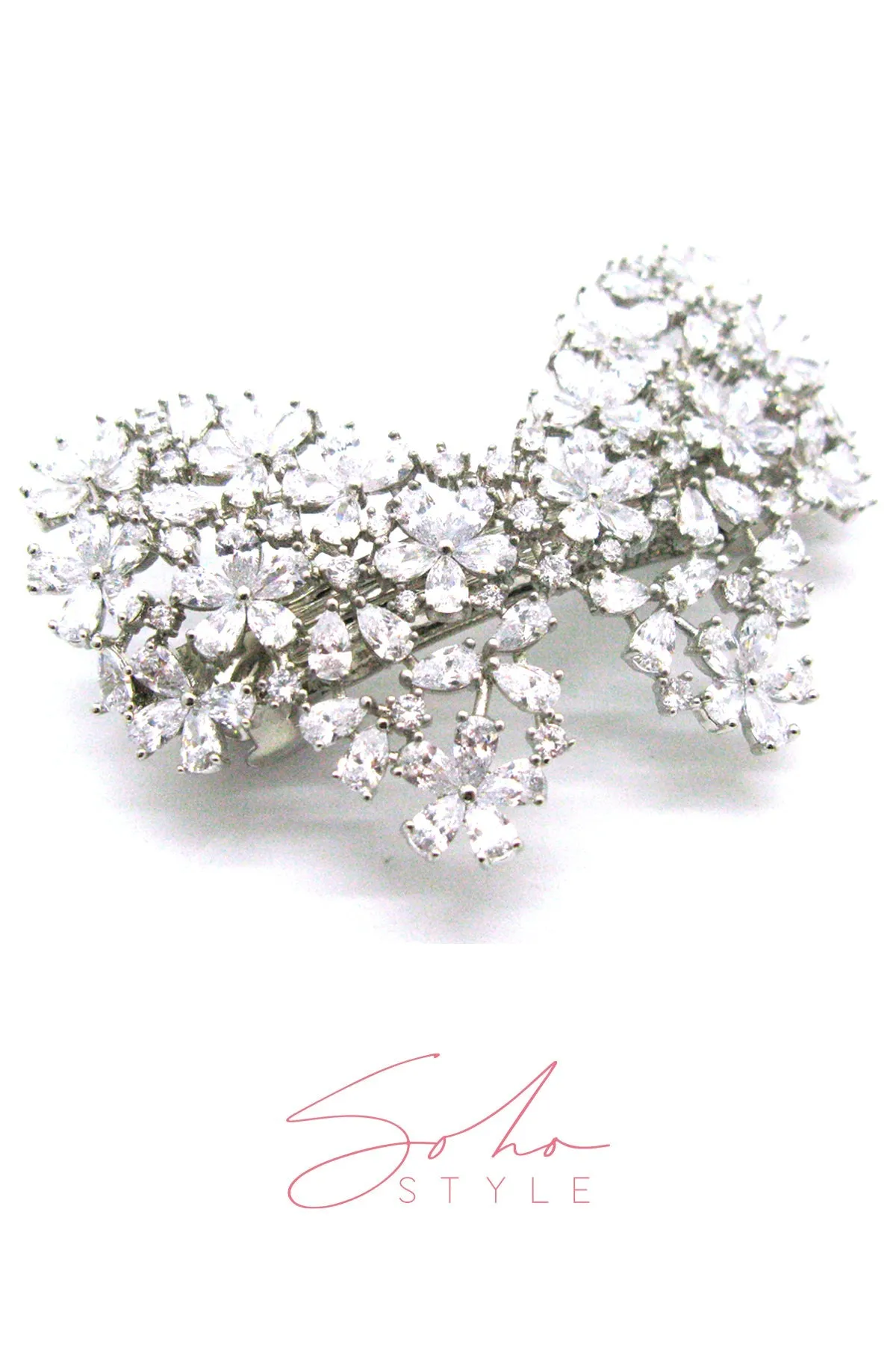 Butterfly Rhinestone Hair Barrette