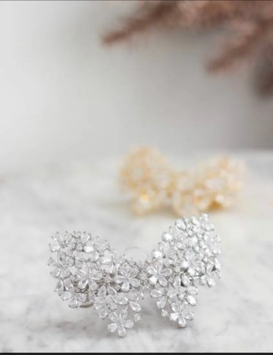Butterfly Rhinestone Hair Barrette