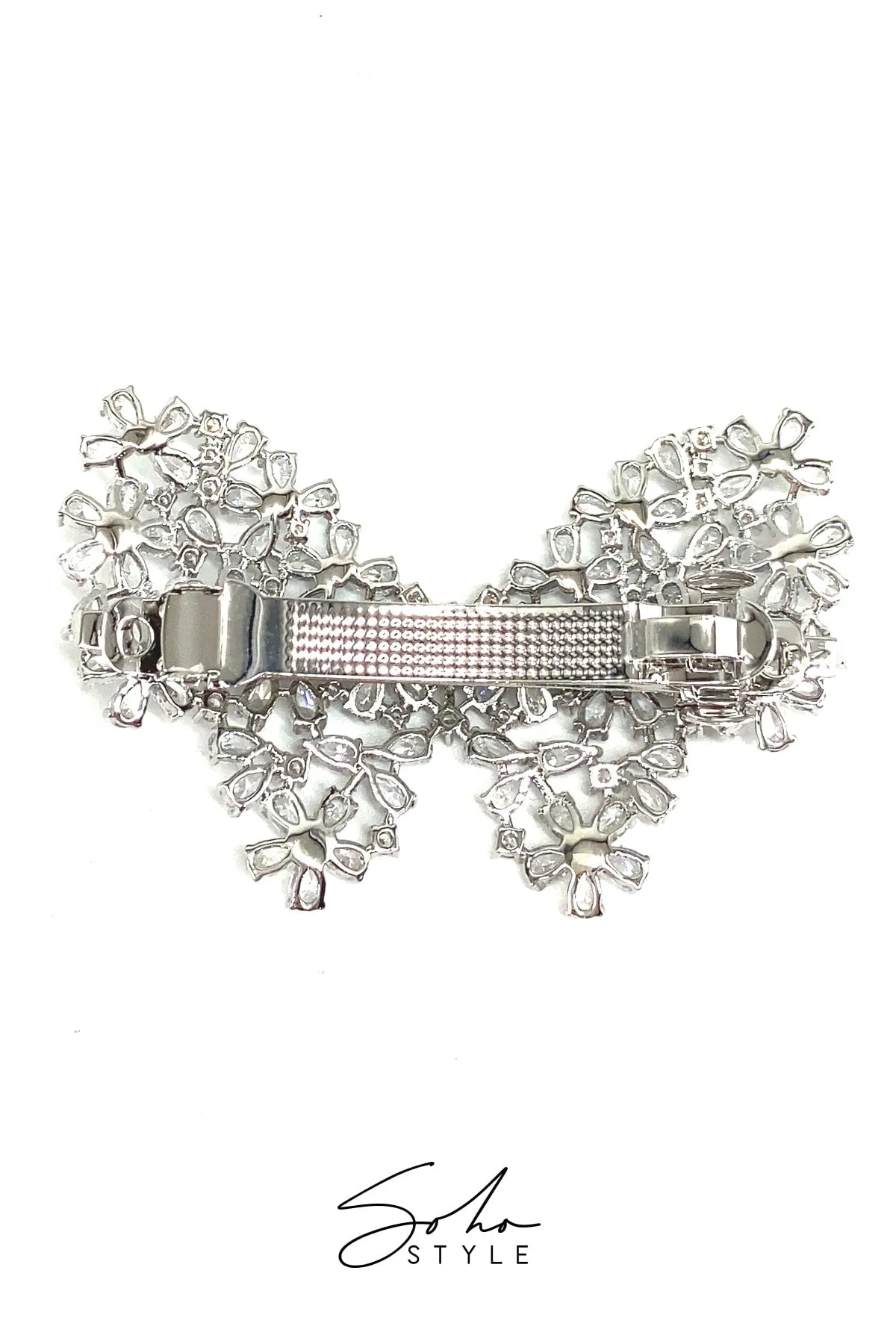 Butterfly Rhinestone Hair Barrette