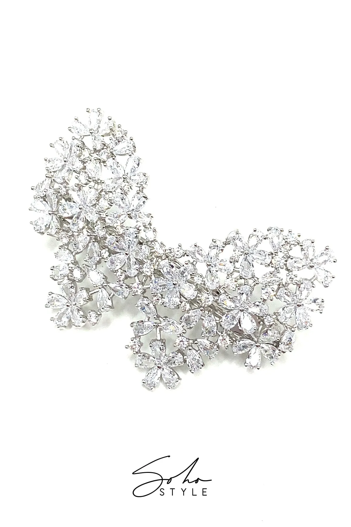 Butterfly Rhinestone Hair Barrette