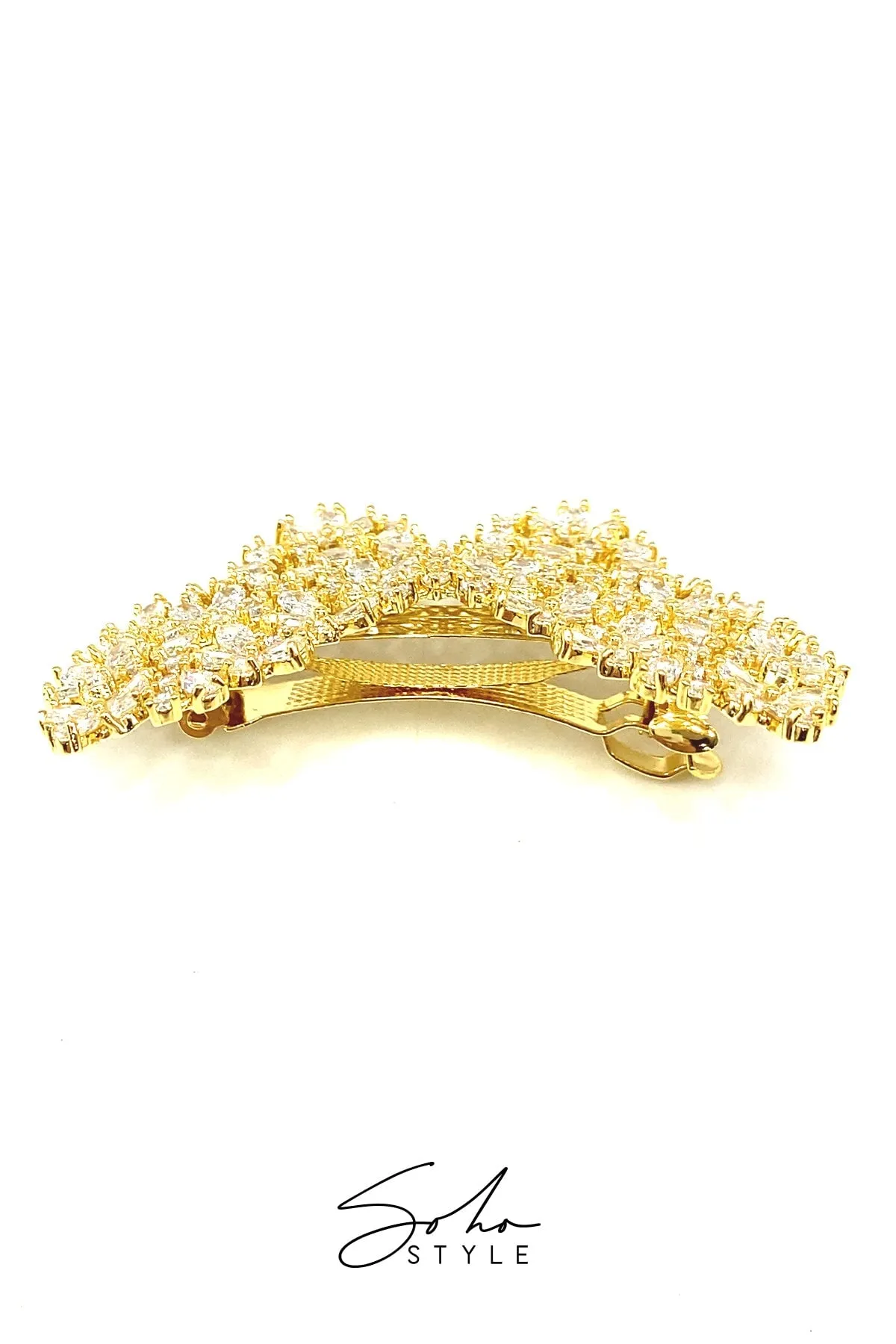 Butterfly Rhinestone Hair Barrette