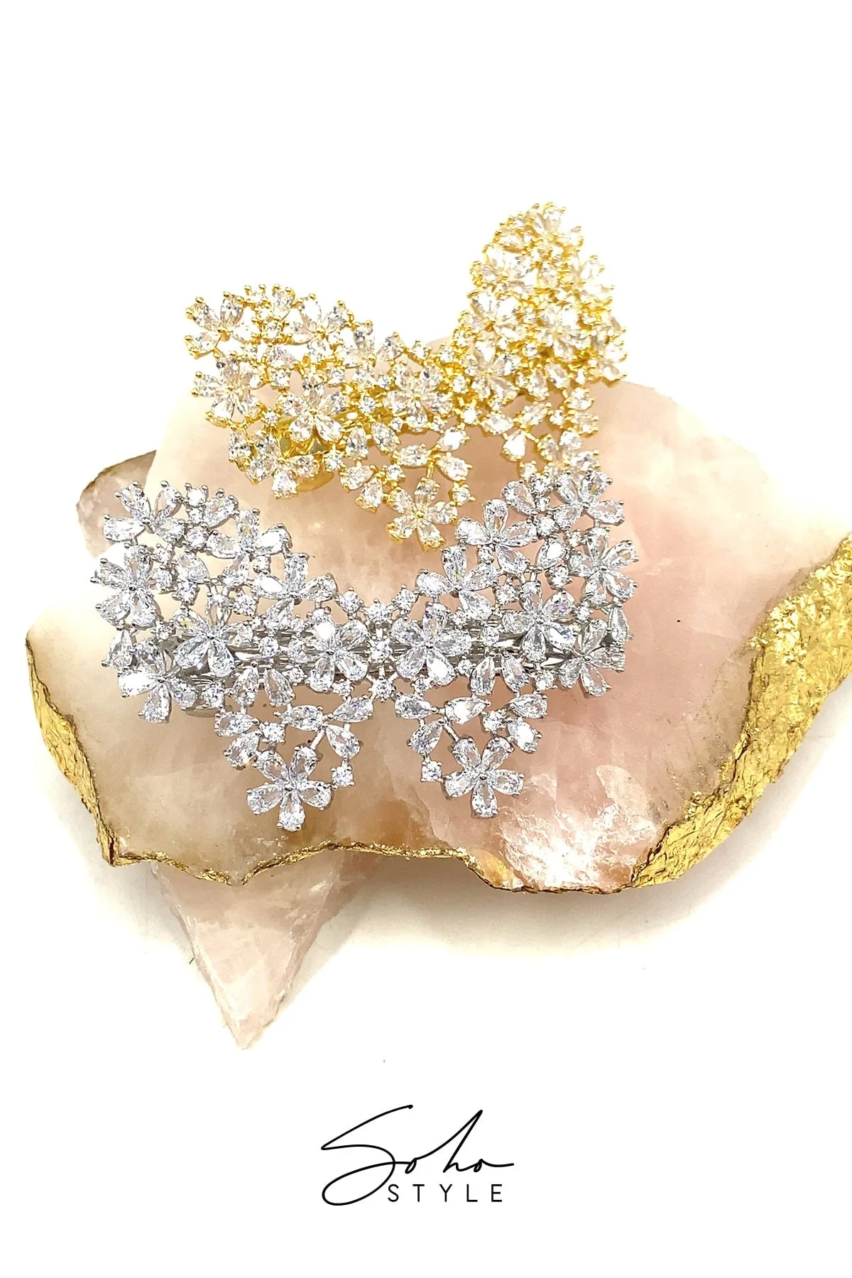Butterfly Rhinestone Hair Barrette