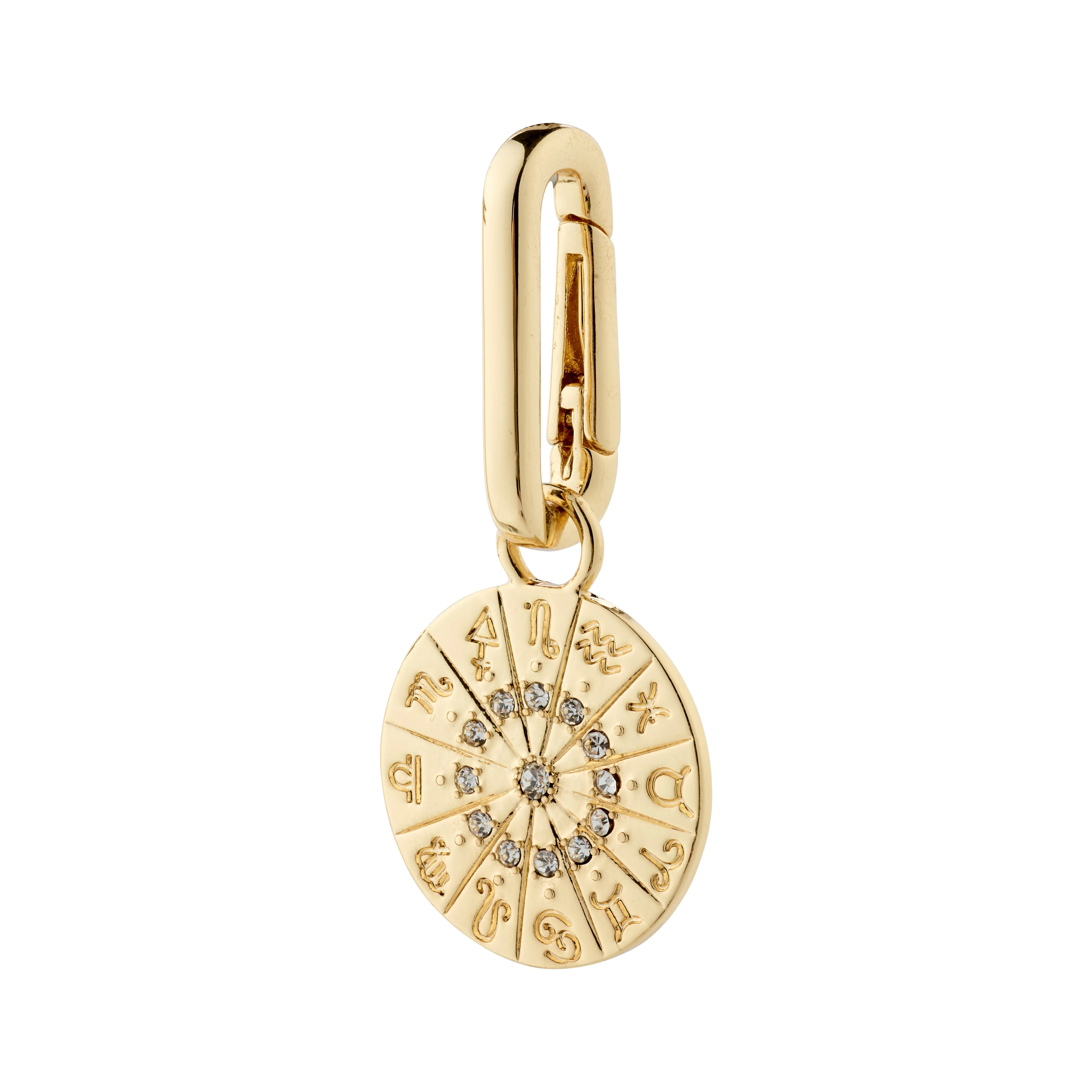 CHARM recycled horoscope pendant, gold-plated