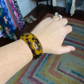 cheetah bamboo cuff