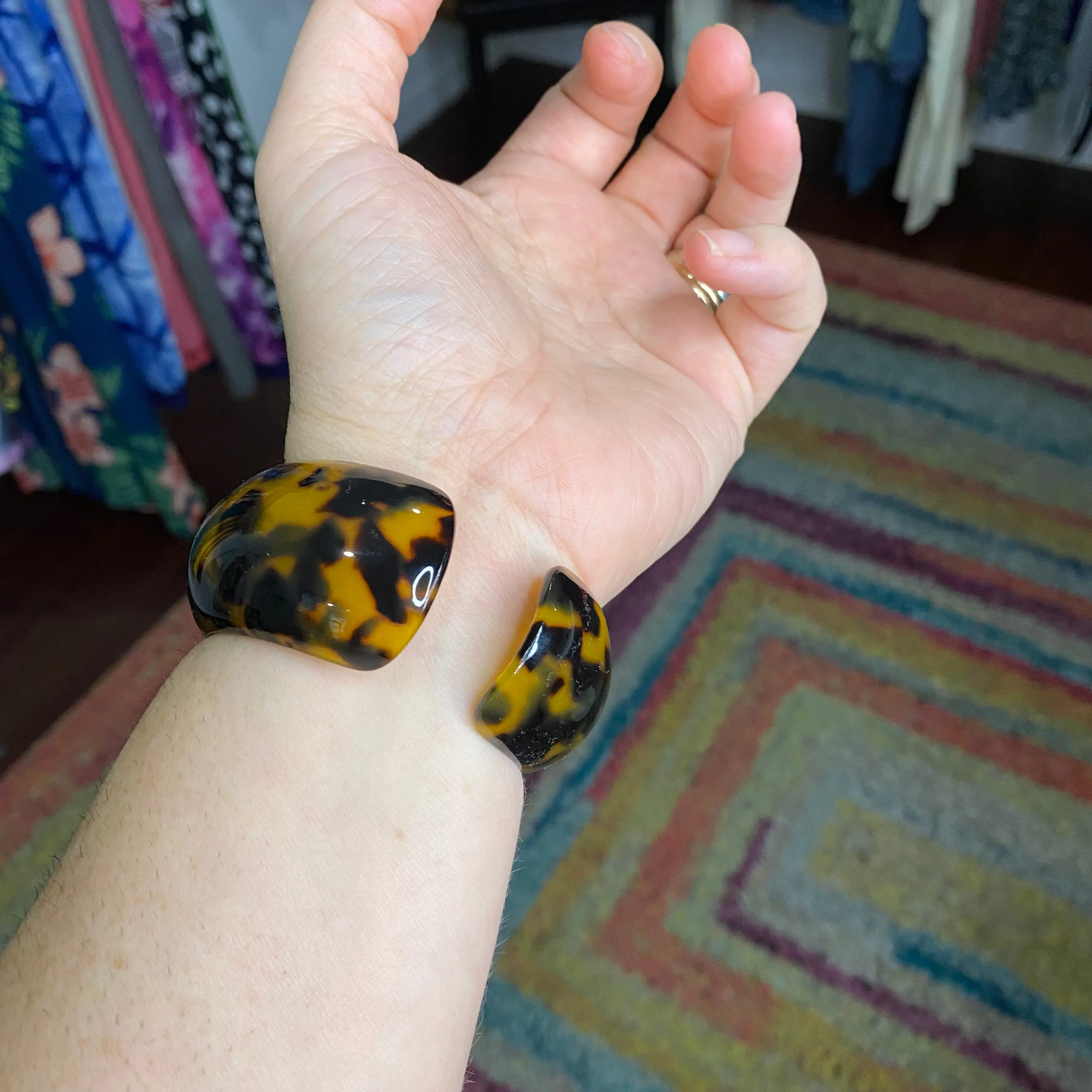 cheetah bamboo cuff