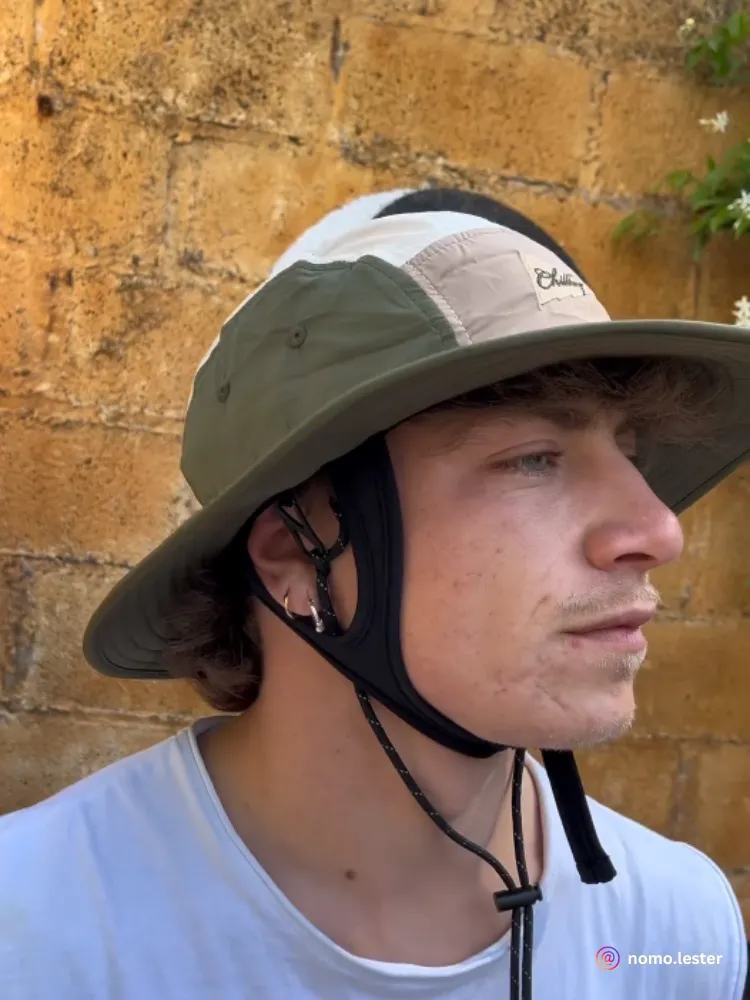 CHILLHANG Army Green Wide Brim Fisherman Hat