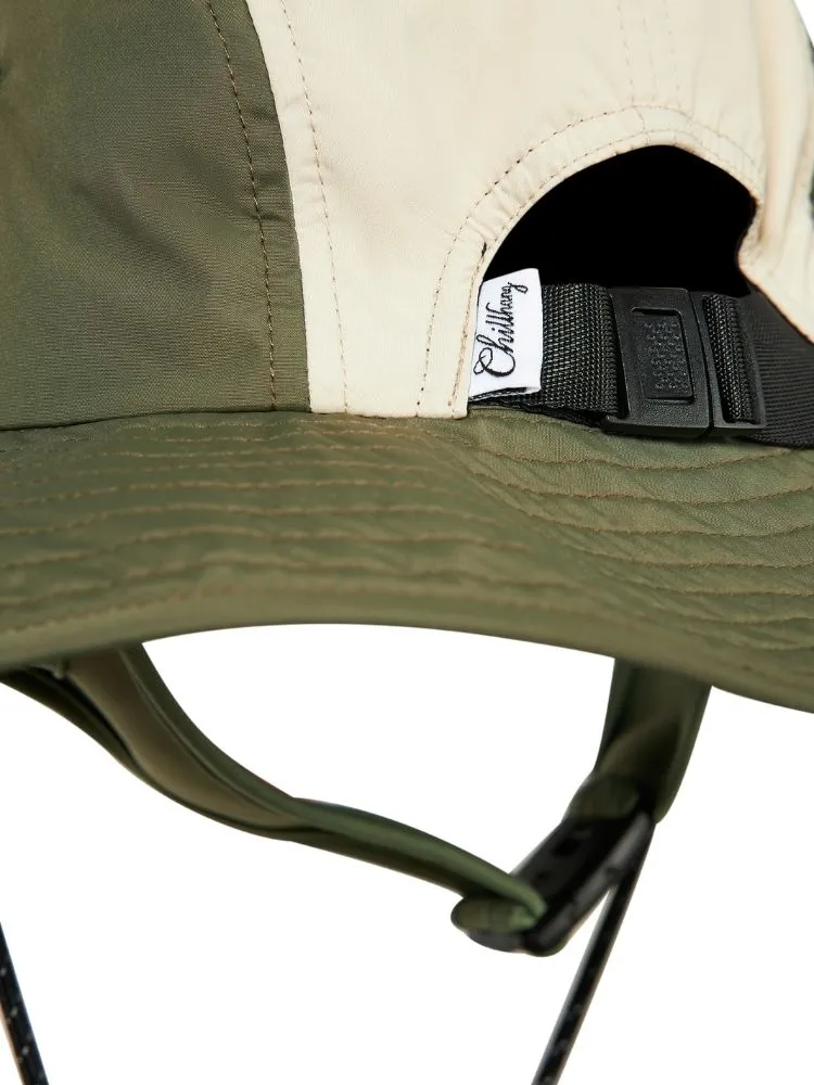 CHILLHANG Army Green Wide Brim Fisherman Hat