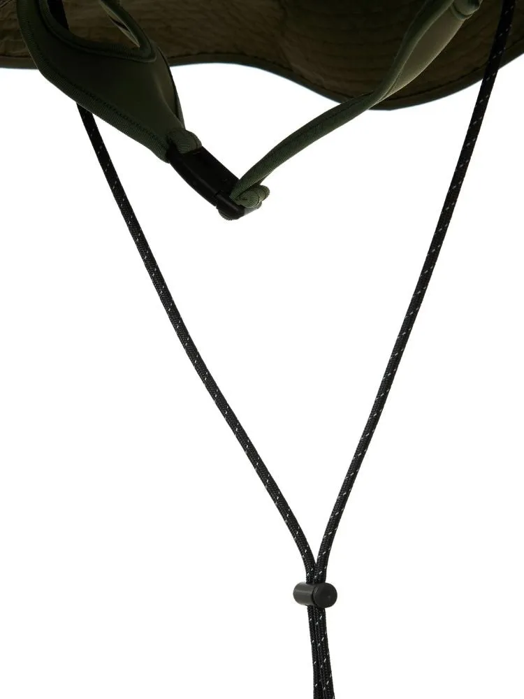 CHILLHANG Army Green Wide Brim Fisherman Hat