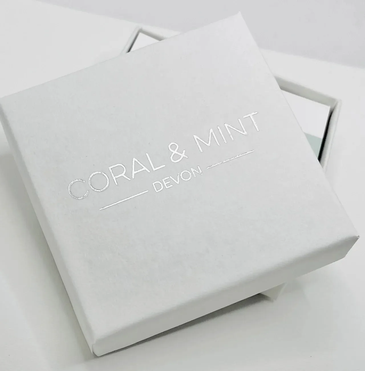 Coral & Mint Heart Earrings
