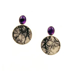 Coral Orb Earrings