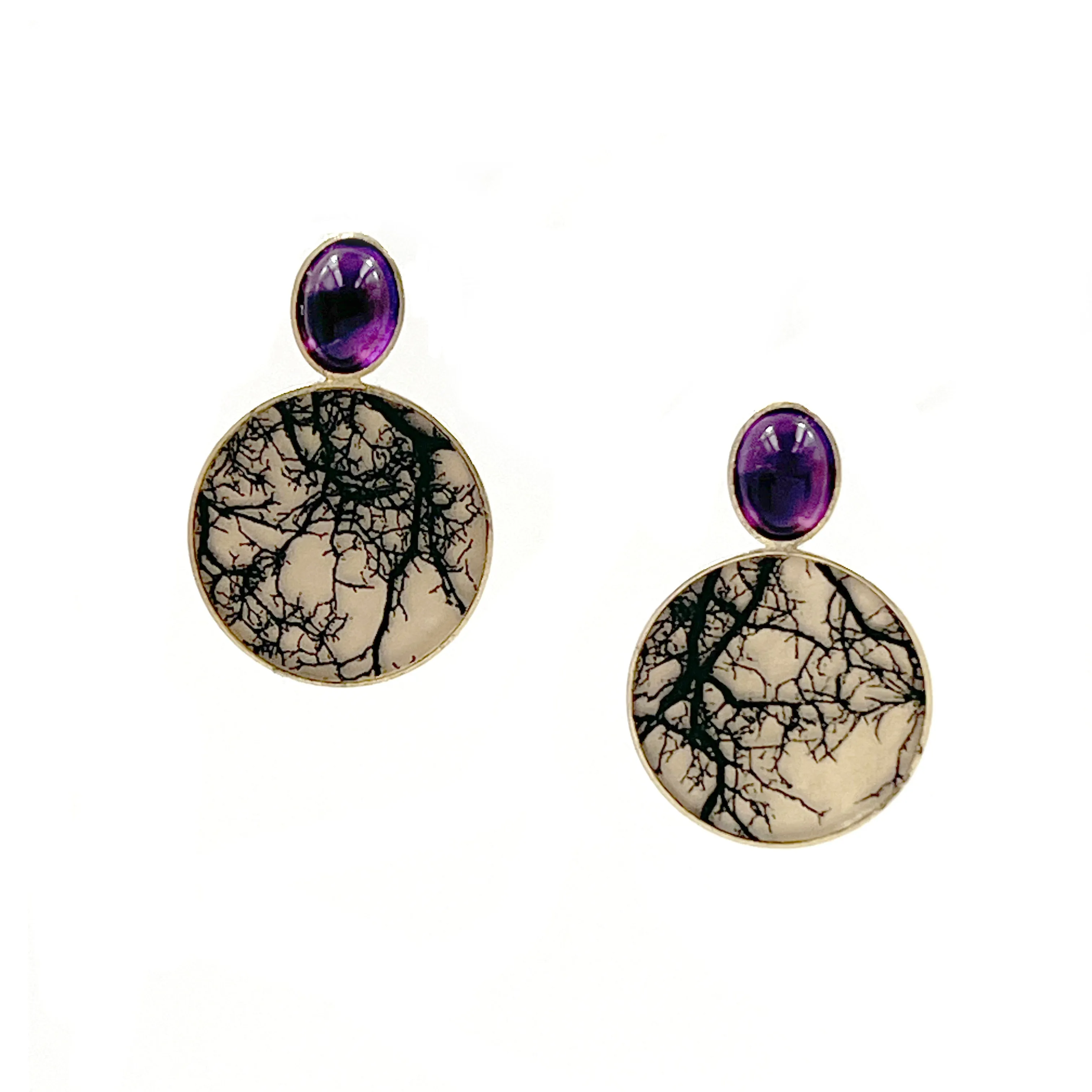 Coral Orb Earrings