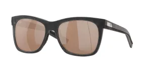 Costa Del Mar Mens Caldera 00G Net Gray W/Gray Rubber Frame - Copper Silver Mirror 580 Glass Lens - Non-Polarized Sunglasses