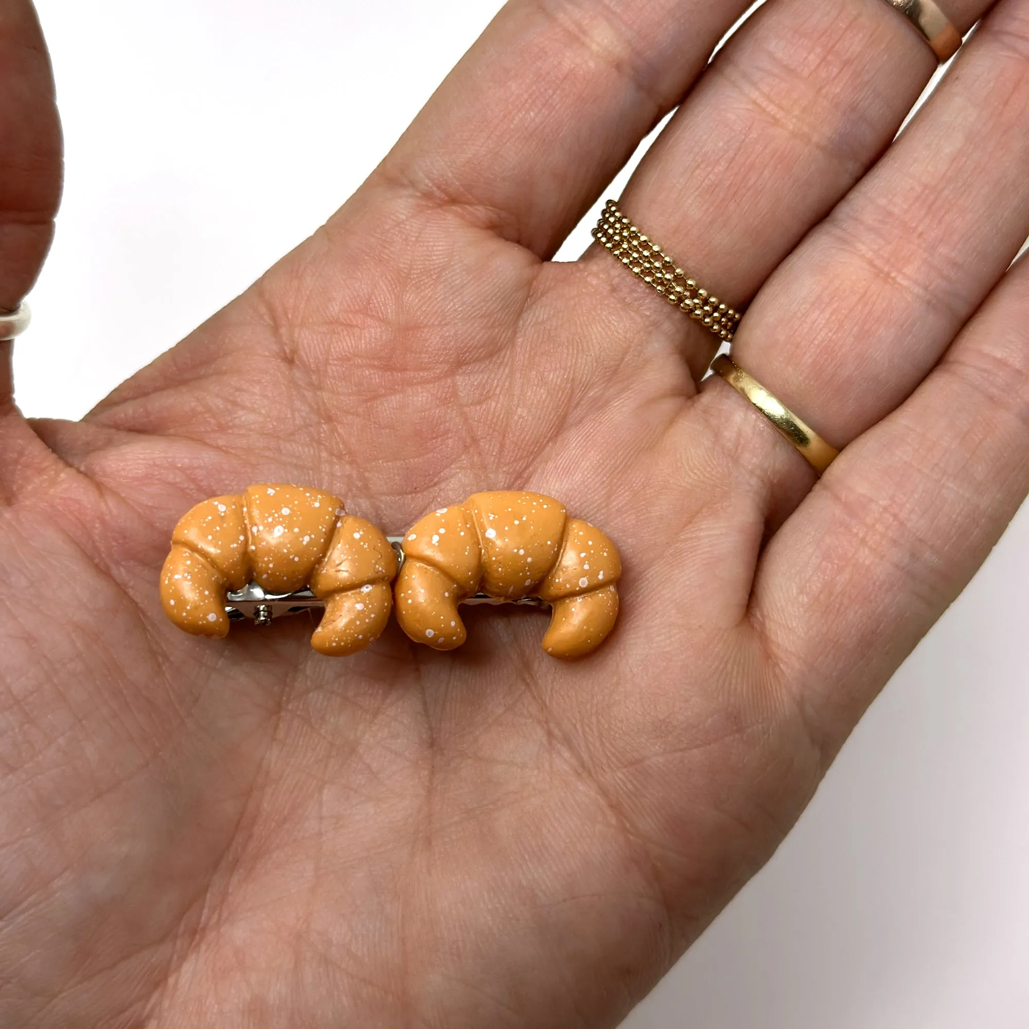 Croissant 🥐🥐 Hair Clips (Set of 2)