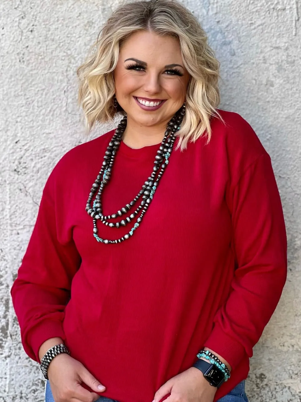 Dallas Faux Navajo Pearl & Turquoise Chip Necklace