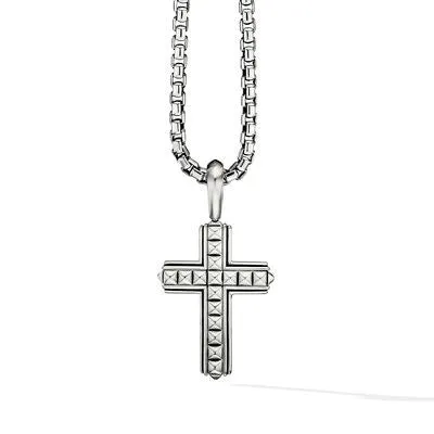David Yurman 24mm Pyramid Cross Pendant