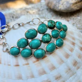 EARTHLY PLEASURES - TURQUOISE STERLING SILVER BRACELET