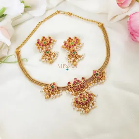 Elegant Non Idol Kemp stone Necklace