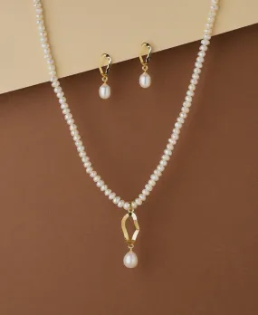 Elegant Real Pearl Necklace Set