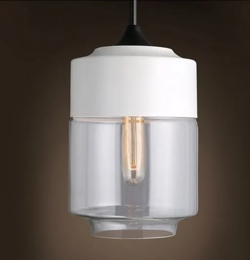 Embla Contemparary Glass jar Hanging Lamp