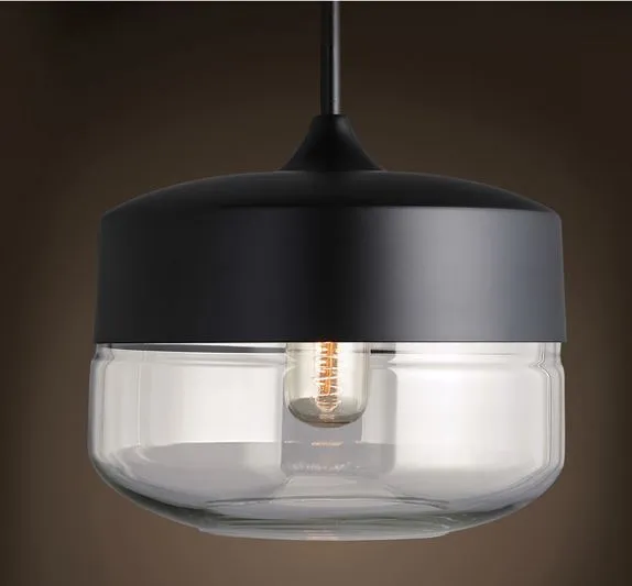 Embla Contemparary Glass jar Hanging Lamp