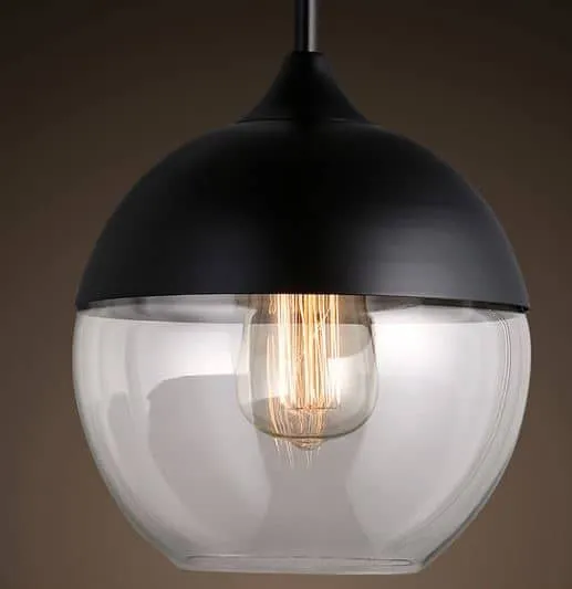Embla Contemparary Glass jar Hanging Lamp