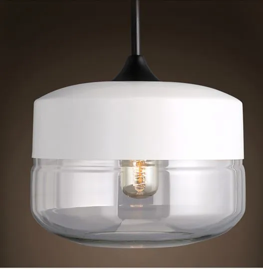 Embla Contemparary Glass jar Hanging Lamp