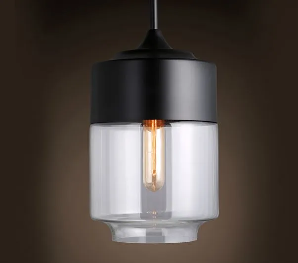 Embla Contemparary Glass jar Hanging Lamp