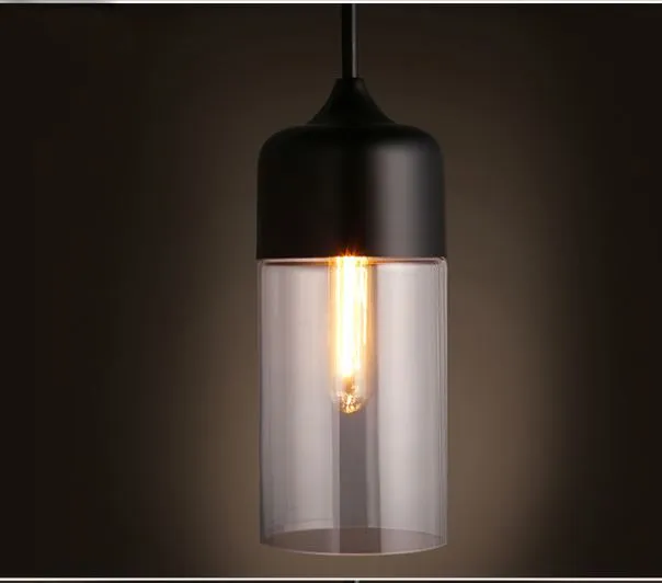 Embla Contemparary Glass jar Hanging Lamp