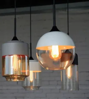 Embla Contemparary Glass jar Hanging Lamp