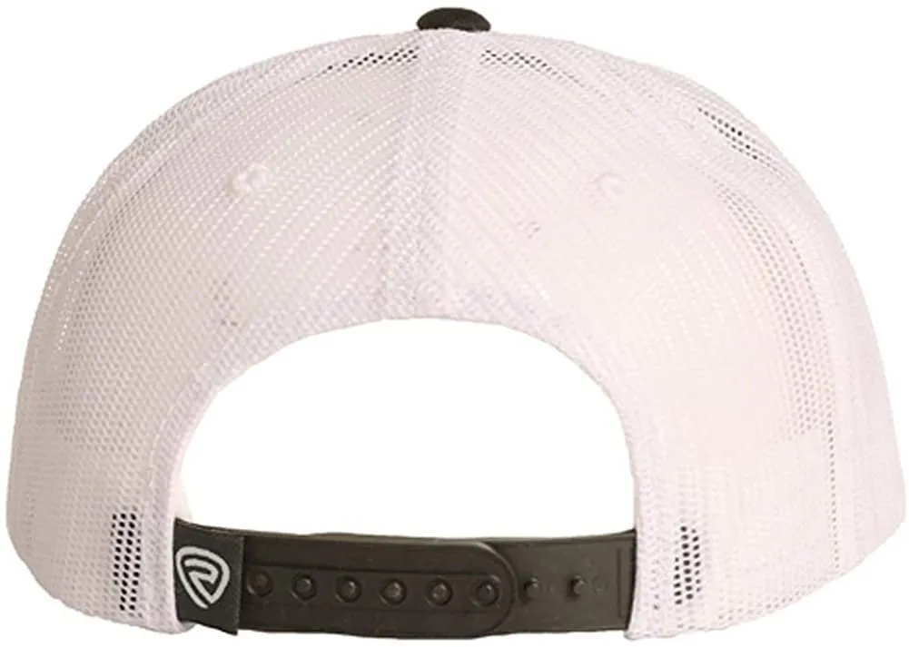 Embroidered Logo Mesh Snapback, Grey
